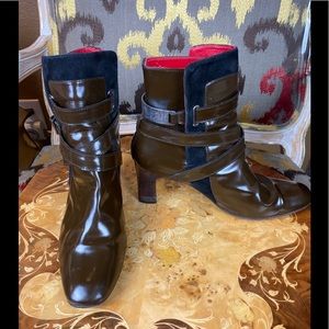 Hilfiger Collection Unique Brown Leather Boots